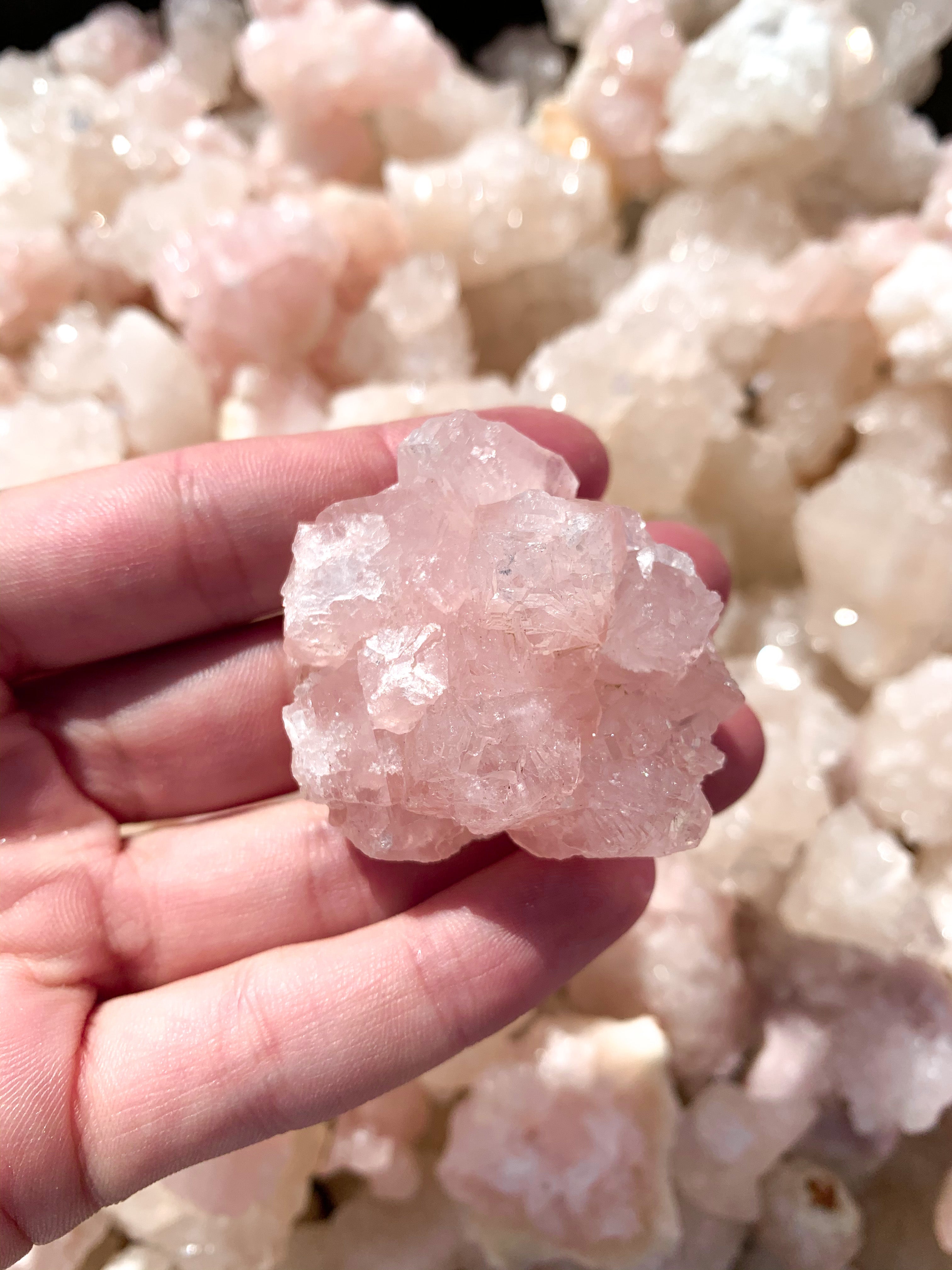 Pink Apophyllite Cluster - Intuitively Chosen – cleanse & co.