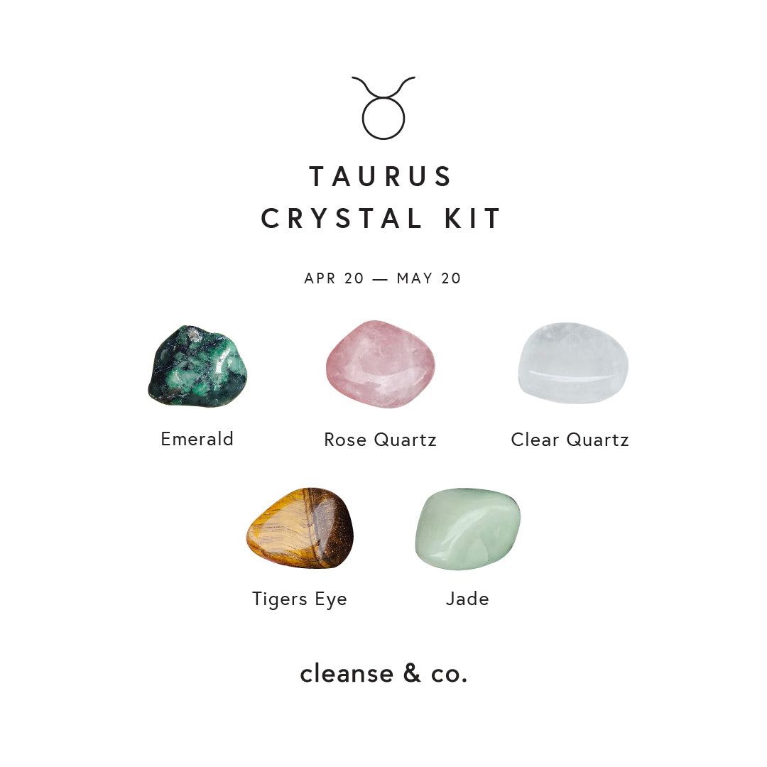 Zodiac Crystal Kit - Taurus – cleanse & co.